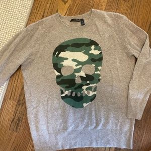 Camo Skull Cashmere Sweater/Bloomingdales
